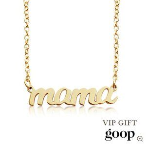 Tiny Tags Gold Mama necklace - as seen in Goop, O Magazine